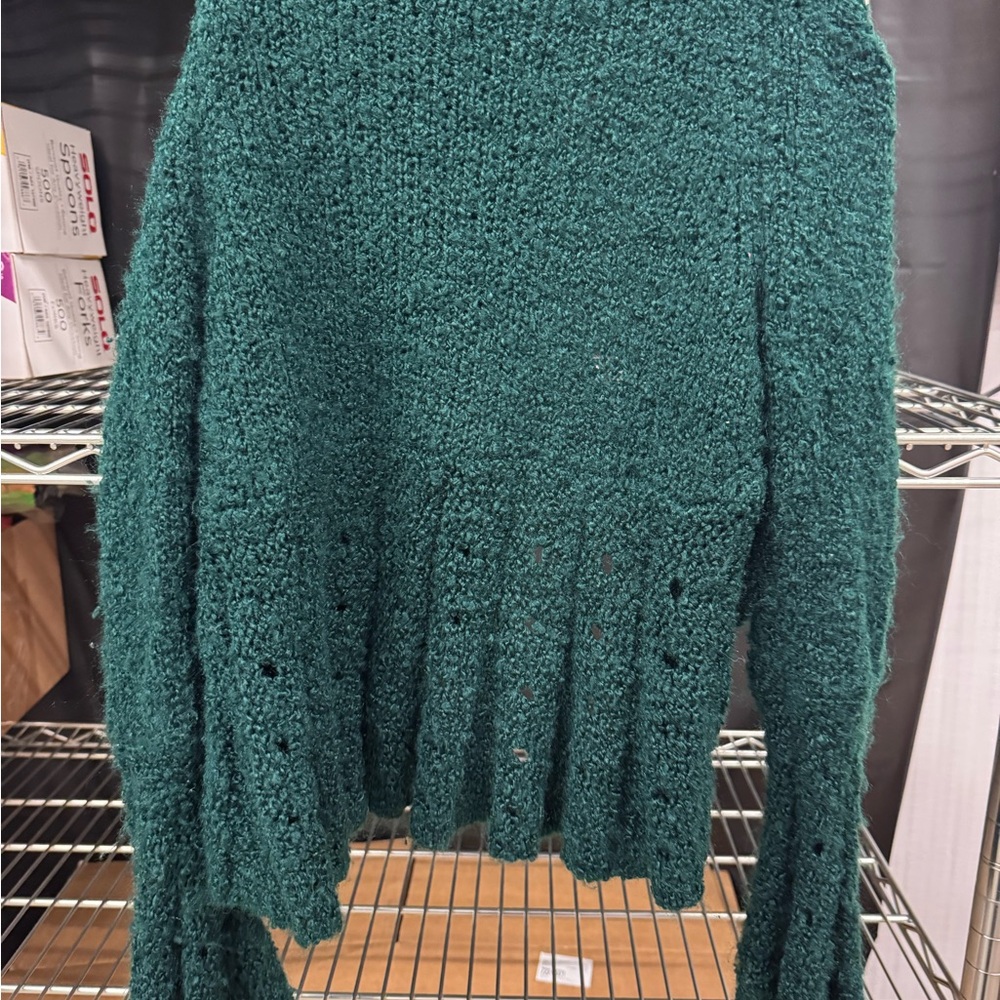 bebe Green Textured Cardigan - Picture 2 of 3